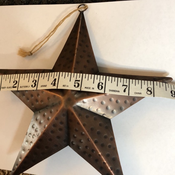 Copper color western star decoration 8” x 9” - Picture 4 of 7